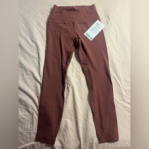 NWT LUNAR NEW YEAR LULULEMON ALIGN™ HIGH-RISE PANT 25" Smoky Red Size: 6